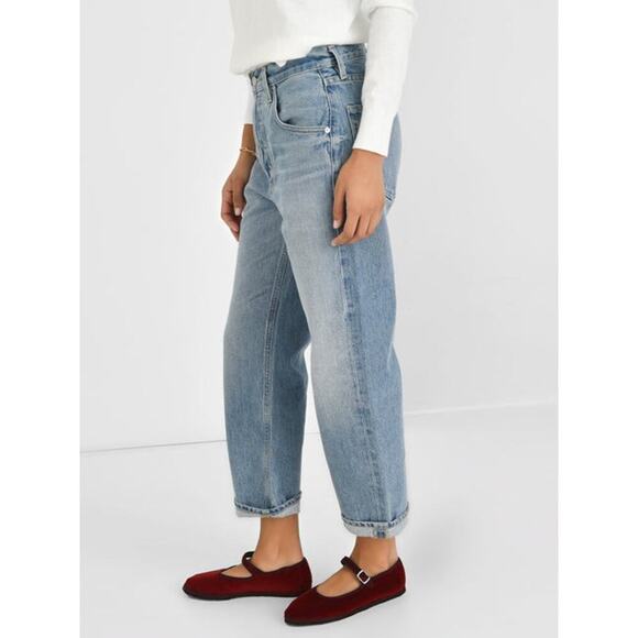 C of H Women's Dahlia Bow Leg Baby Roll Jean Size 30 Light Wash - Picture 5 of 15